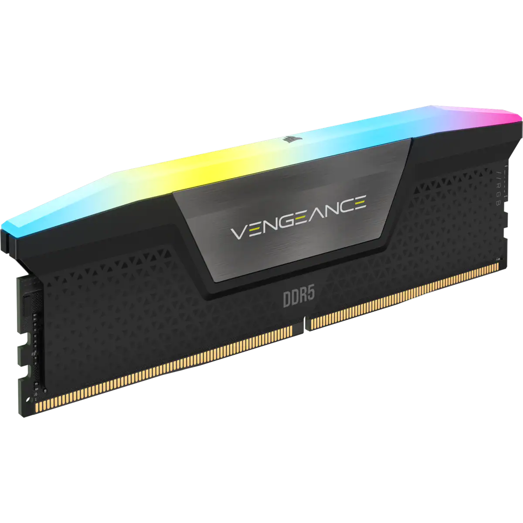 DDR5, 5600MHZ 32GB 2X16GB DIMM, UNBUFFERED, 40-40-40-77, XMP 3.0, VENGEANCE RGB DDR5 BLACK HEATSPREA