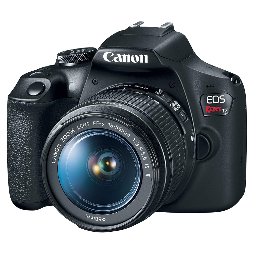 COMBO 57 CAM. T7+ EF-S 18-55 IS I+LENTE 75-300+ MEMORIA 64GB+MALET. NAC