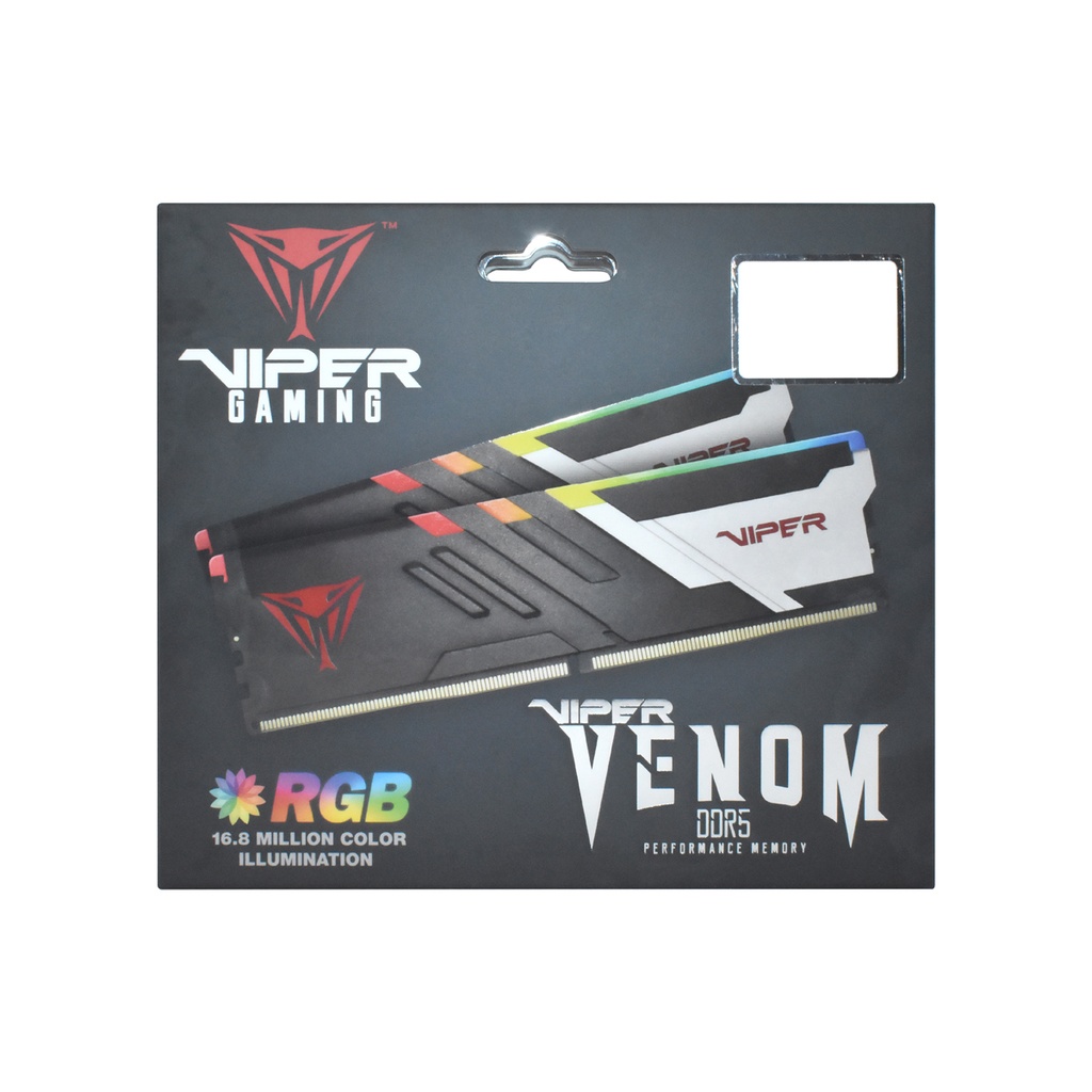 MEMORIA RAM PATRIOT VIPER VENOM RGB 64GB (2X32GB), 5200MHZ, CL40, DDR5 KIT