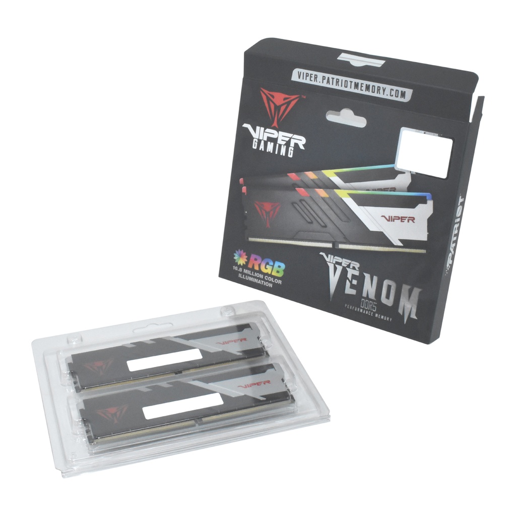 MEMORIA RAM PATRIOT VIPER VENOM RGB 64GB (2X32GB), 5200MHZ, CL40, DDR5 KIT