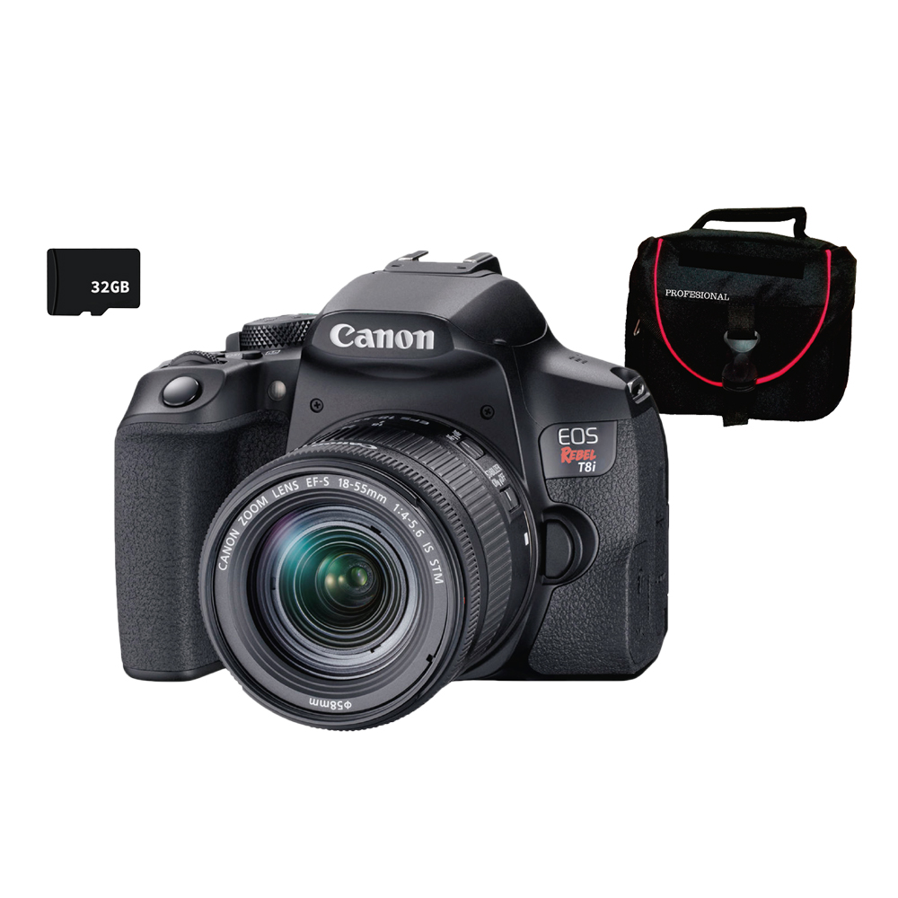 [FOGCAV3924C002AA] COMBO 59 CAMARA EOS T8I EF-S 18-55MM CANON+ MEMORIA 32GB+MALET
