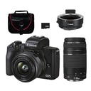 COMBO 64 M50 MARK II EF-M 15-45MM IS STM+EST. NAC+ MEMORIA 32 GB+ ADAPTER+ LENTE 75-300