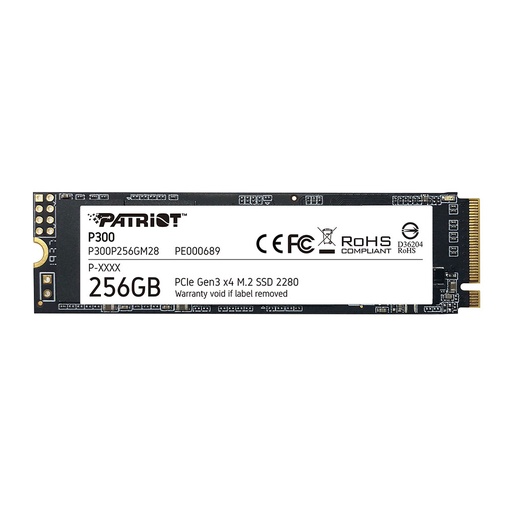 [COAPTVP300P256GM28] SSD PATRIOT P300 256GB M.2 2280 PCIE GEN 3 X4