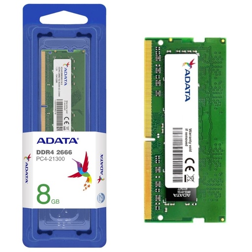 [COAADVAD4S26668G19-SGN] ADATA MEMORIA SODIMM DDR4 2666MHZ 8GB (PORTATIL)