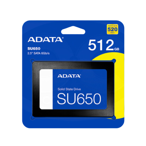 [COAADVASU650SS-512GT-R] UNIDAD DE ESTADO SOLIDO - ADATA - SU650 -  512GB SSD SATA 2.5&quot;