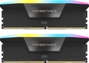 DDR5, 6200MHZ 32GB 2X16GB DIMM, UNBUFFERED, 36-39-39-76, STD PMIC, XMP 3.0, VENGEANCE RGB DDR5 BLACK