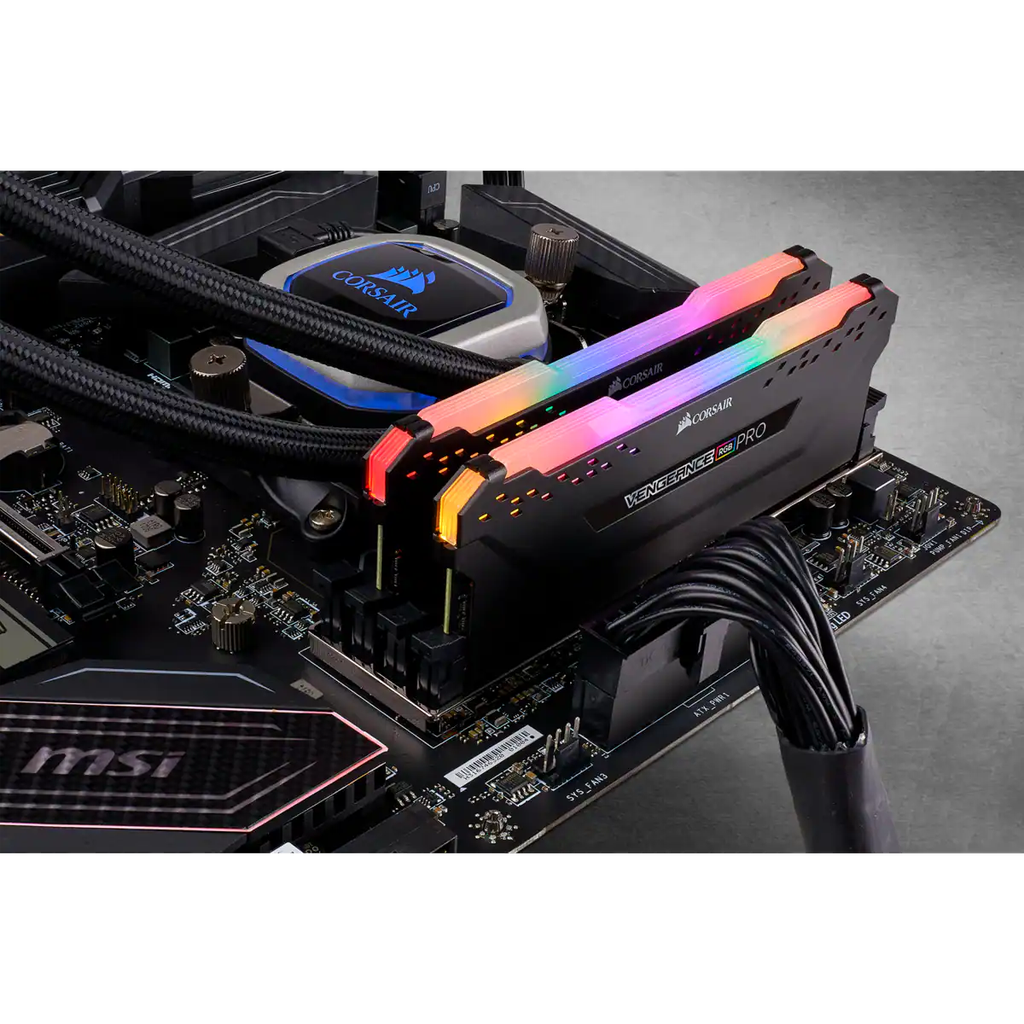 DDR4, 4000MHZ 16GB 2X8GB DIMM, UNBUFFERED, 18-22-22-42, XMP 2.0, VENGEANCE RGB RT HEATSPREADER, RGB