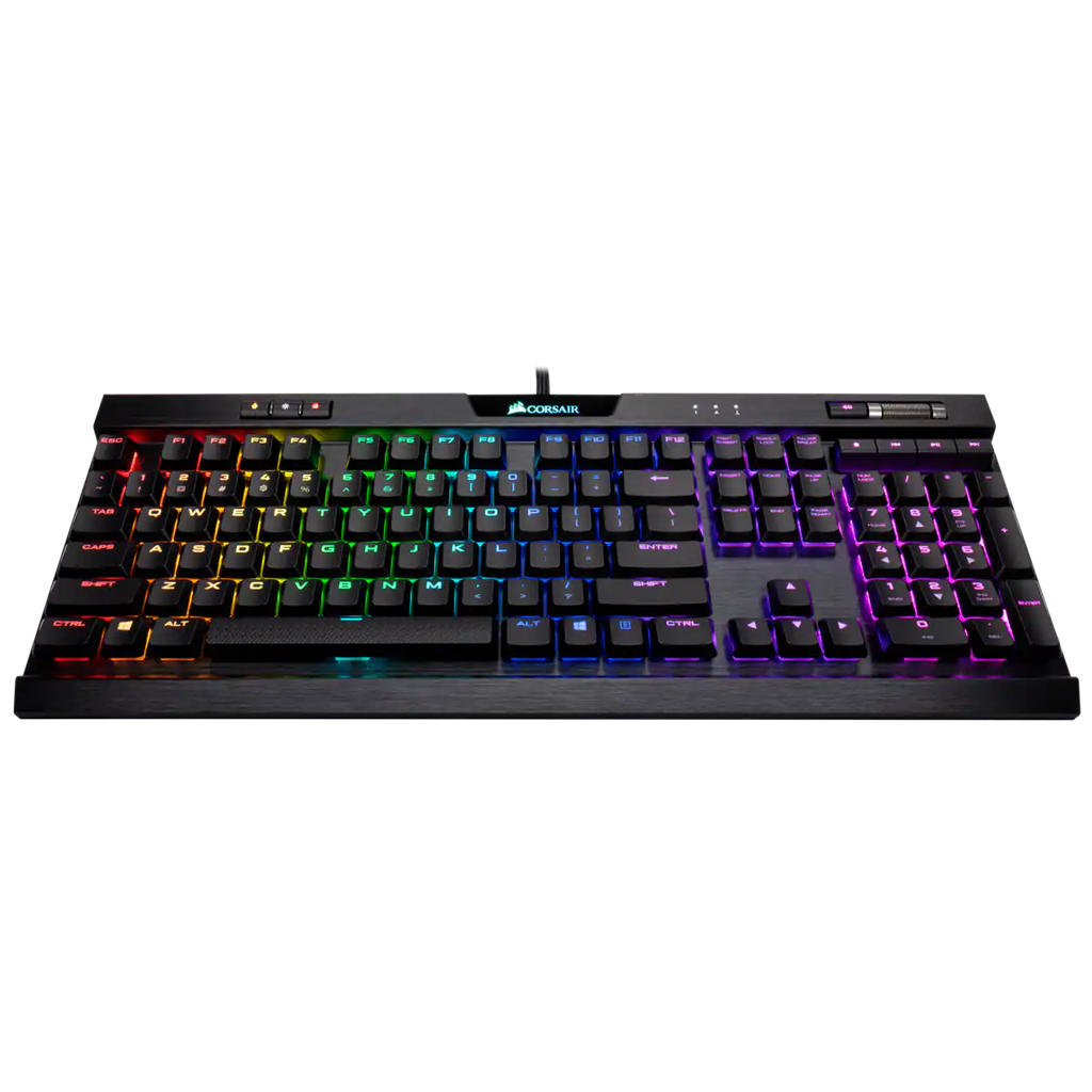 CORSAIR K70 RGB MK.2 LP MECHANICAL GAMING KEYBOARD, BACKLIT RGB LED, CHERRY MX LOW PROFILE SPEED