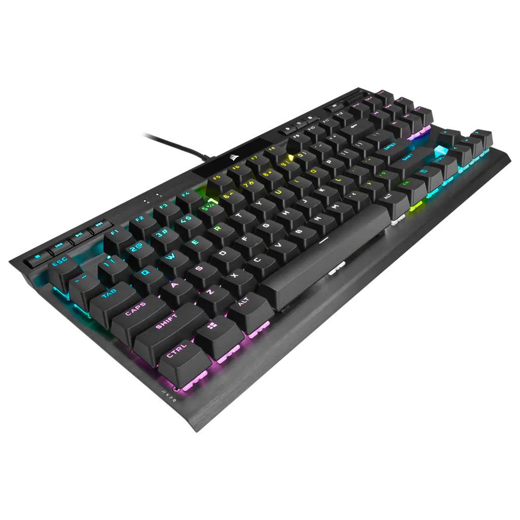 CORSAIR K70 RGB CHAMPION SERIES, TEN KEYLESS, CORSAIR AXON 8K POLLING, PBT DOUBLE SHOT