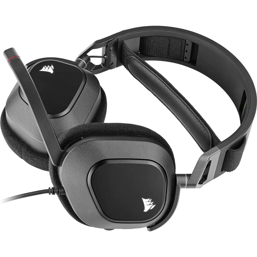 HS80 RGB USB GAMING HEADSET, CARBON