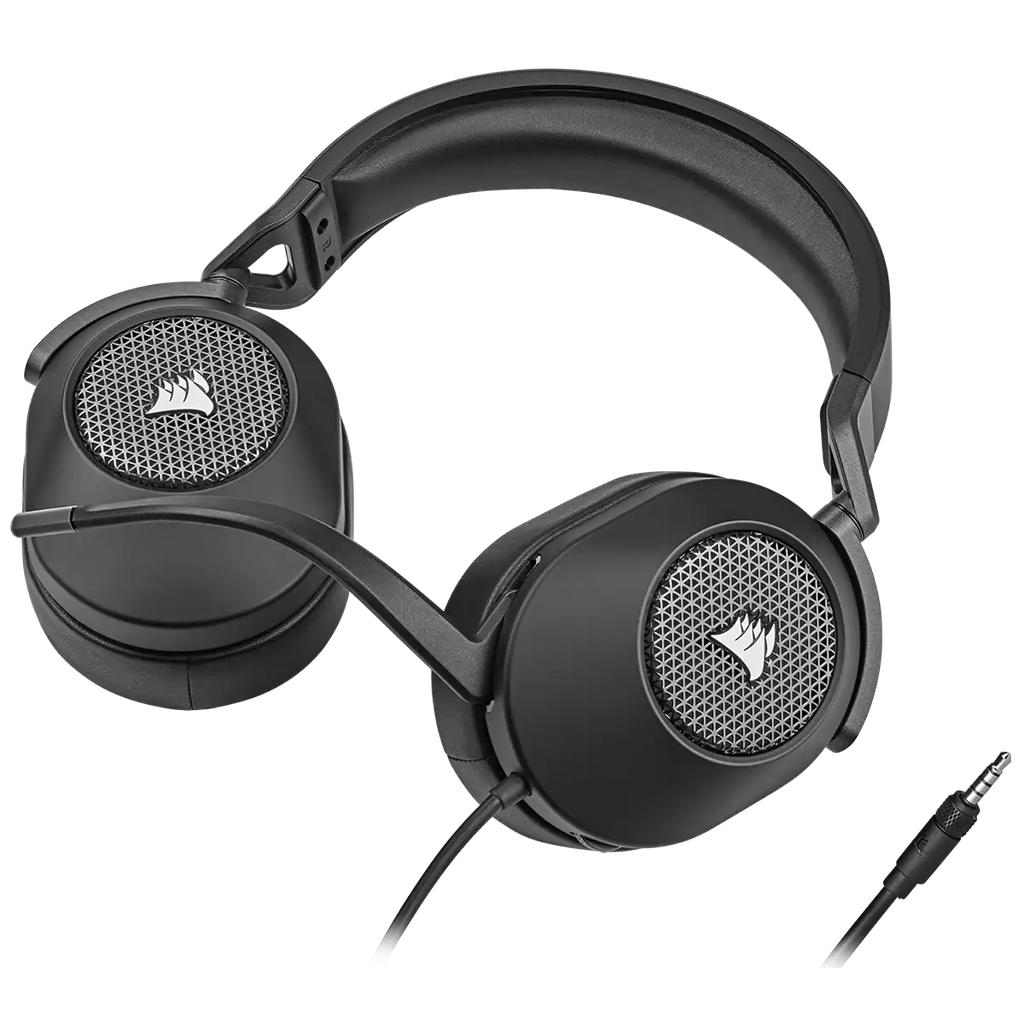 CORSAIR HS65 SURROUND GAMING HEADSET, CARBON