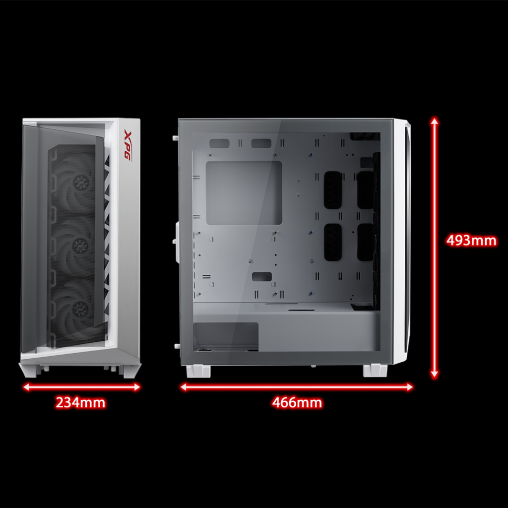 CASE GAMING XPG CRUISERST-WHCWW(WHITE)