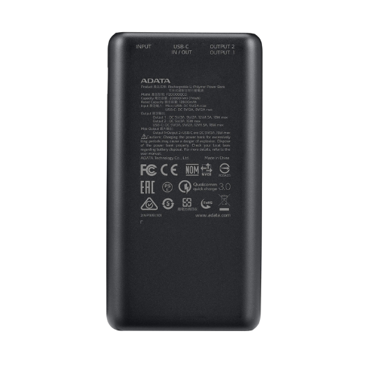 BATERÍA EXTERNA P20000QCD BLACK