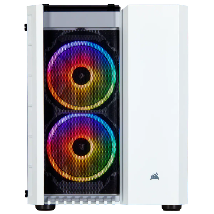 CASE MINI TOWER CORSAIR CRYSTAL 280X RGB WHITE, S/ FUENTE, VIDRIO TEMPLADO, MINI-ITX | MICROATX.