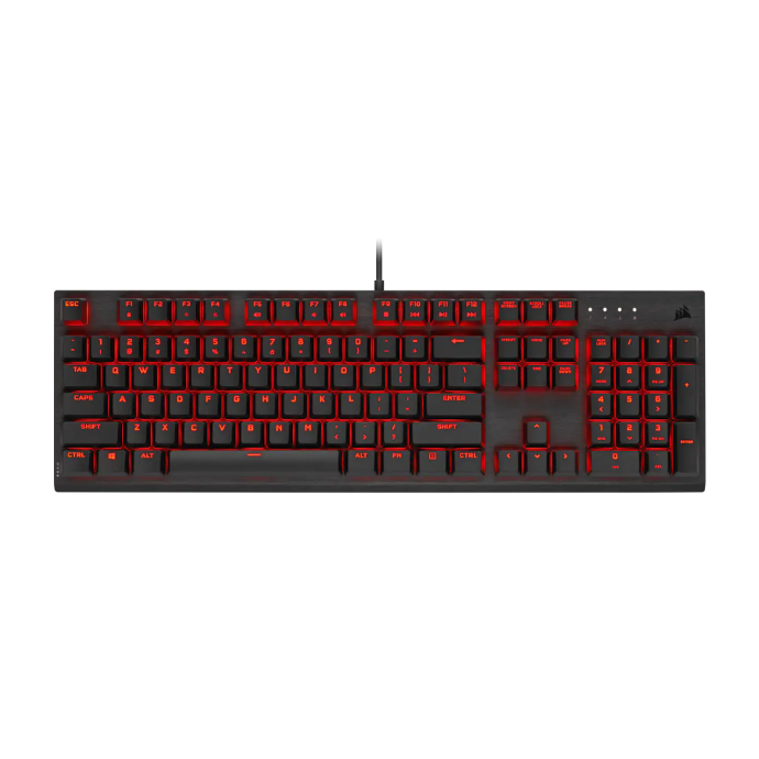 [COACRVCH-910D029-SP] TECLADO GAMING CORSAIR K60 PRO, LED ROJO, SWITCHES CHERRY MV, USB, NEGRO, PC O MAC.