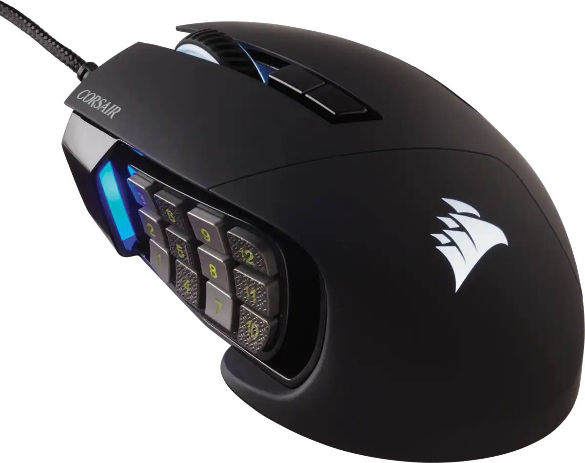 [COACRVCH-9304211-NA] CORSAIR GAMING SCIMITAR ELITE RGB MOBA/MMO GAMING MOUSE 18000 DPI, BLACK, REPLACING CH-9304211