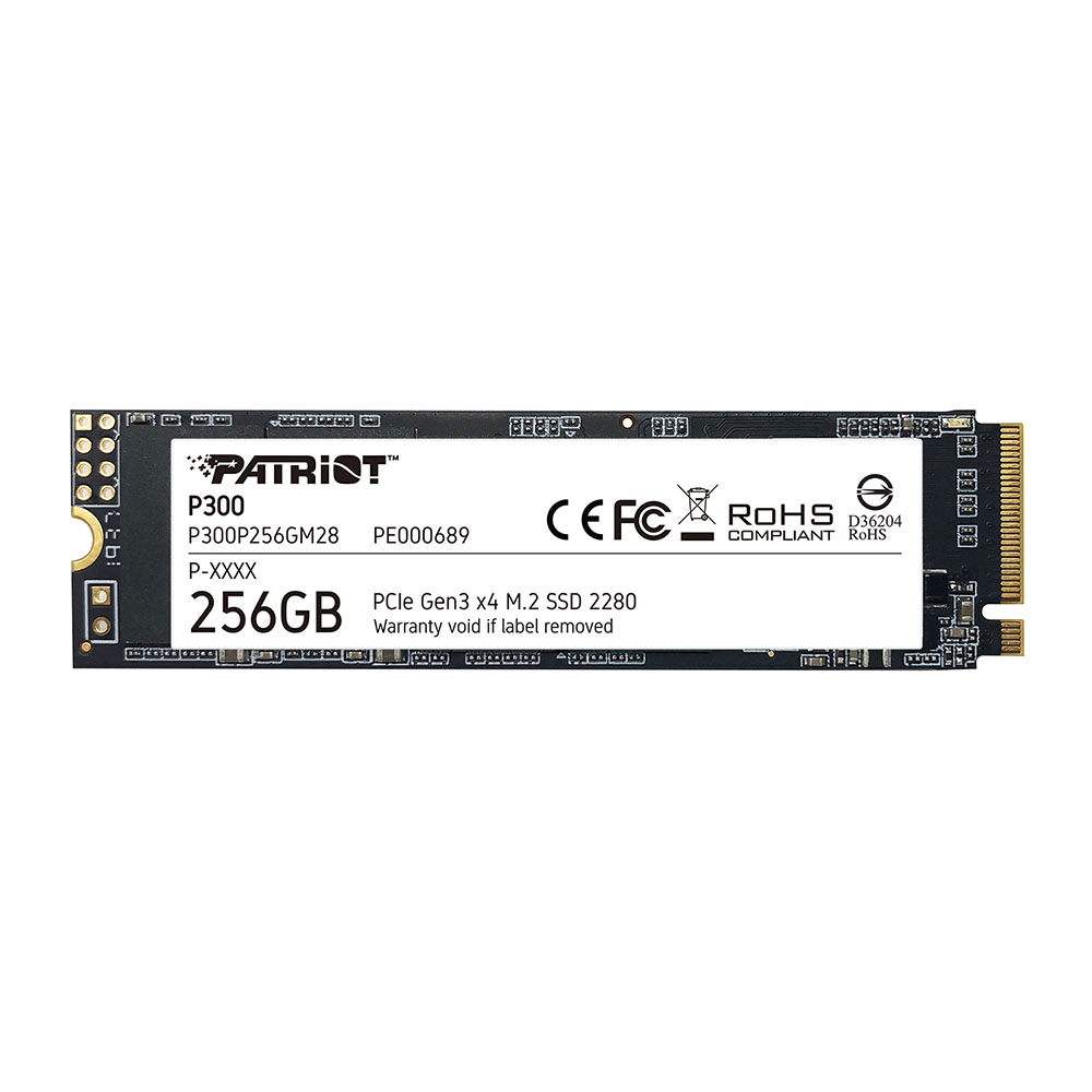 UNIDAD EN ESTADO SOLIDO PATRIOT P300 256GB M.2 2280, PCIE GEN 3 X4, NVME.