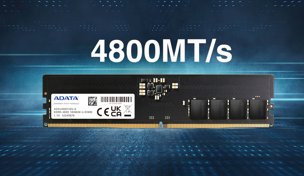 MEMORIA RAM - UDIMM DDR5 -  ADATA PREMIER  - 8GB - 4800MHZ  (PC)