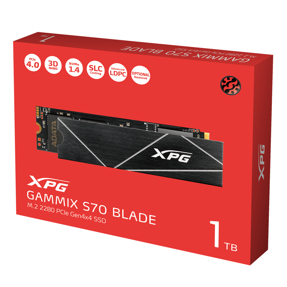 UNIDAD DE ESTADO SOLIDO - ADATA XPG -  S70 BLADE - 2TB PCIE NVME  - SSD GEN 4X4