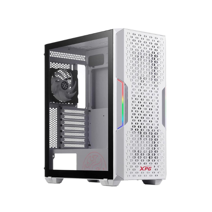 CASE - MID TOWER - ADATA XPG - STARKERAIR BLANCO  - 2 FAN - ARGB