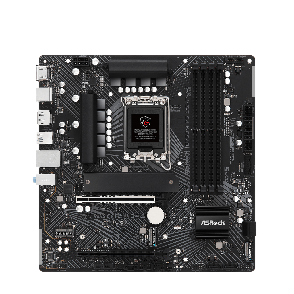 PLACA ASROCK B760M PG LIGHTNING, LGA 1700, 4 DIMM DDR5.