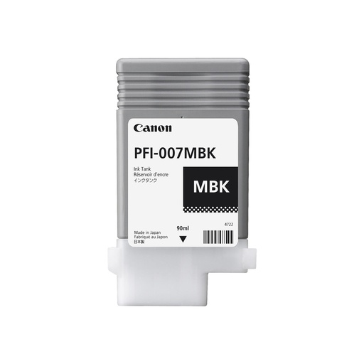 [FAICAV2142C001AA] CARTUCHO DE TINTA CANON  PFI-007 MBK MATTE BLACK, 90ML.