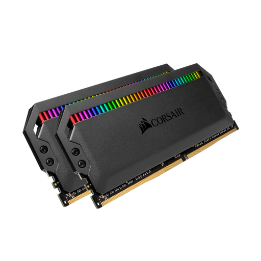 [COACRVCMT32GX4M2C3466C16] KIT MEMORIA RAM CORSAIR DOMINATOR PLATINUM BLACK RGB 32GB (16GB X 2), 3466MHZ, DDR4, CL16, XMP 2.0.