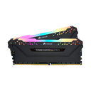 KIT MEMORIA RAM CORSAIR VENGEANCE RGB RT 16GB (8GB X 2), 4000MHZ, DDR4, CL18, XMP 2.0, BLACK.