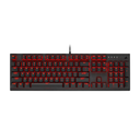 TECLADO GAMING CORSAIR K60 PRO, LED ROJO, SWITCHES CHERRY MV, USB, NEGRO, PC O MAC.