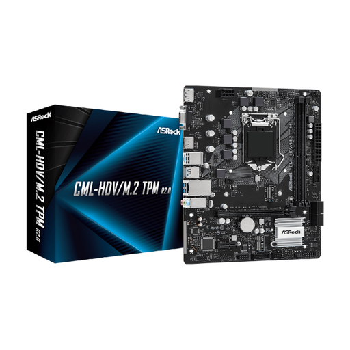 [COAARVCML-HDVM.2TPMR2.0] PLACA ASROCK CML-HDV/M.2 TPM R2.0 INTEL LGA 1200, DDR4, M.2, 10MA GEN.