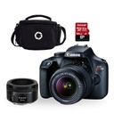 CAMARA DSLR CANON EOS REBEL T100 EF-S 18-55MM DC III  + EF 50MM STM + ESTUCHE + MEMORIA (COMBO 53)