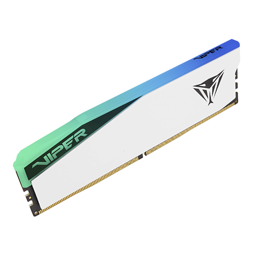 [COAPTVPVER516G60C42W] MEMORIA RAM PATRIOT VIPER ELITE 5 DDR5 16GB-6000MHZ, WHITE RGB, CL42, 1.35V, UDIMM.