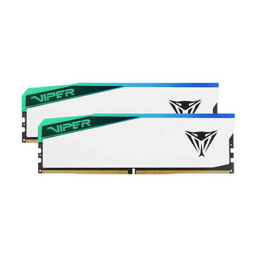 [COAPTVPVER596G60C42KW] KIT MEMORIA RAM PATRIOT VIPER ELITE 5 DDR5 96GB (48GB X 2), 6000MHZ, WHITE RGB, CL42.