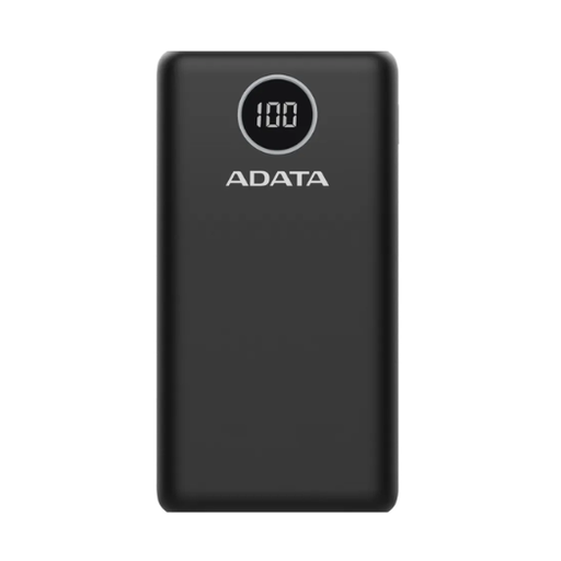 [COAADVAP20000QCD-DGT-CBK] BATERIA PORTATIL - POWER BANK - ADATA -  P20000QCD NEGRO   - 20000 MHA - ENTRADA TIPO C