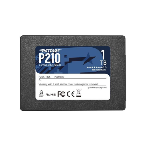 [COAPTVP210S1TB25] SSD PATRIOT P210 1TB, SATAIII 6GB/S, 2.5", L520/E430 MB/S.