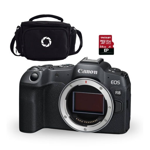 [FOGCAV5803C002AAR8C97] CAMARA MIRRORLESS CANON EOS R8 BODY+ESTUCHE+MEMORIA (COMBO  97)